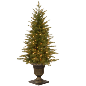 Christmas Tree 122cm Potted Pre-Lit Ex-Rental Set of 2 Melbourne Delivery