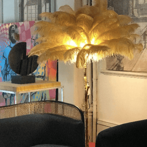 Lamp Feather Ostrich 175cm Flamboyant Floor Light