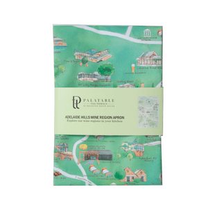 Adelaide Hills wine region map BBQ apron in packaging Valentines Day gift