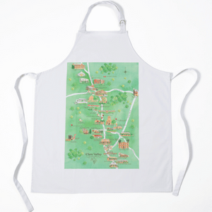 Clare Valley wine region map BBQ apron flatlay perfect Valentines Day gift
