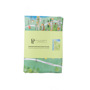 Margaret River wine region map tote bag in packaging