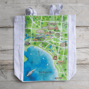 The perfect canvas tote bag for friends or family who live in or love visiting Melbourne VIC