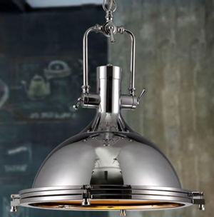 chrome pendant light