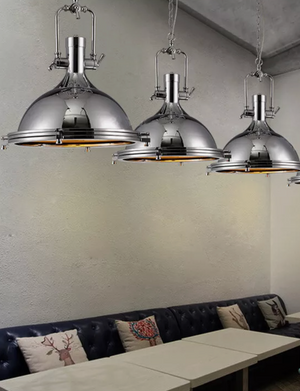 chrome pendant light