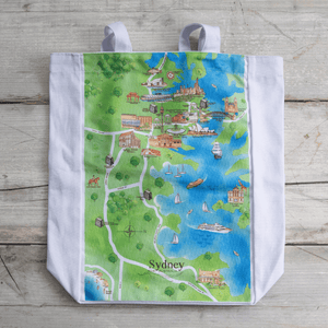 The perfect canvas tote bag for friends or family who live in or love visiting Sydney NSW