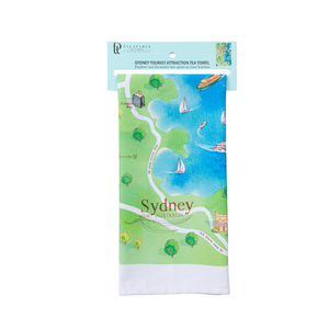 Tea Towel Sydney Tourist Attractions Map