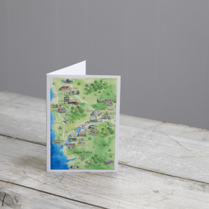 The perfect blank inside greeting card for friends or family who live in or love the Tamar Valley