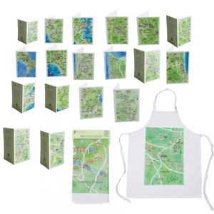 Apron Tea Towel 18 Greeting Card Australian Map Set