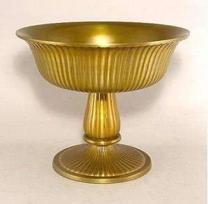 Centrepiece Hire - Bowl 19cm Gold Aluminium Floral Garden Centrepiece Bowl Australian Hire