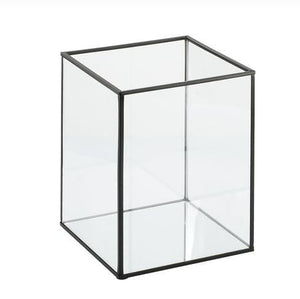 19cm high glass lantern box ex-rental melbourne delivery onlly