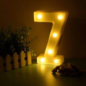 Table Number Hire - Table Number 22cm LED Marquee Lights Australian Hire