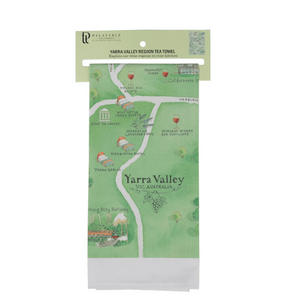 Palatable Tea Towels Yarra Valley wine region tea towel