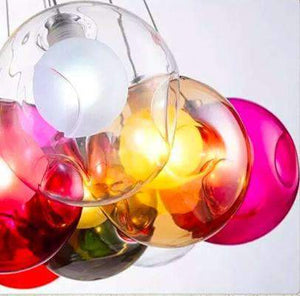 Chandelier Multi-Coloured Clustered 19-Ball LED Pendant LightingÊ available for immediate dispatch or same-day curbside pickup Melbourne VIC