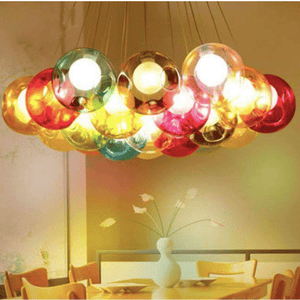 Chandelier Multi-Coloured Clustered 19-Ball LED Pendant Lighting available for immediate dispatch or same-day curbside pickup Melbourne VIC